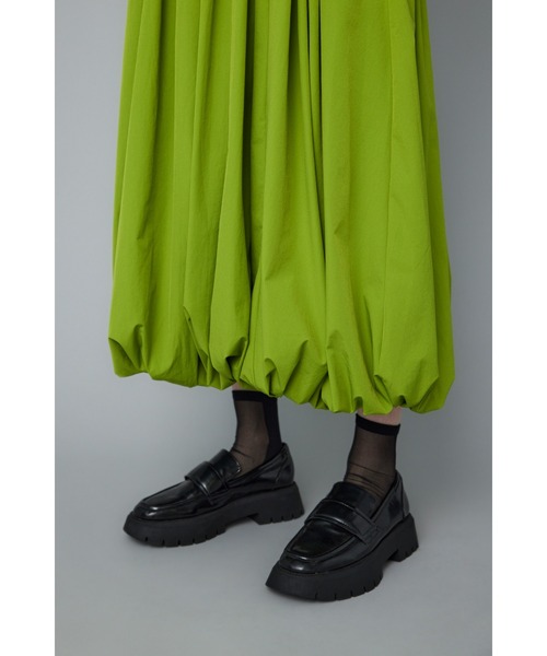 ■美品 HeRIN.CYE 2024AW バルーンニットワンピース HeRIN.CYE | Line sleeve knit dress (ワンピース(ロング） ) |SHEL