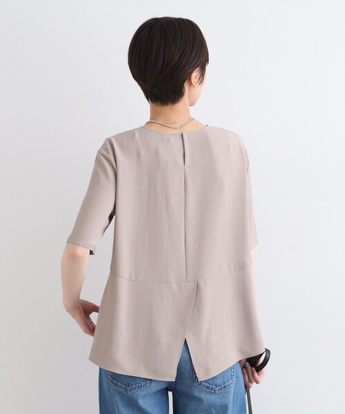 【洗える／UVケア／SETUP可能】バックシャンブラウス 洗える／UVケア／SETUP可能】バックシャンブラウス（シャツ