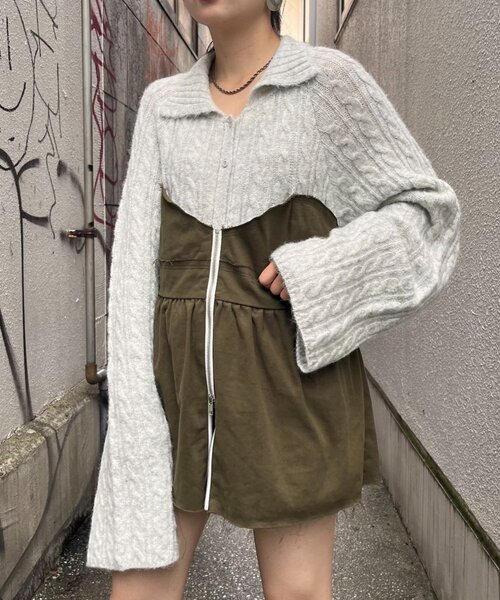 未使用etsinta シエンタリメイクミリタリービスチェニット