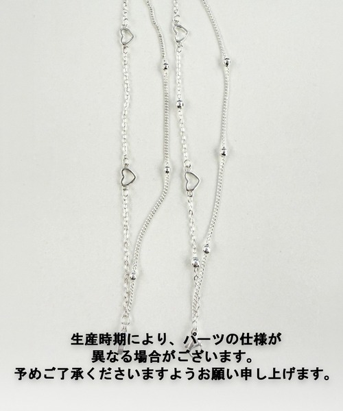 シルバー 925 knowhow ハートチェーン ブレスレット レディース
