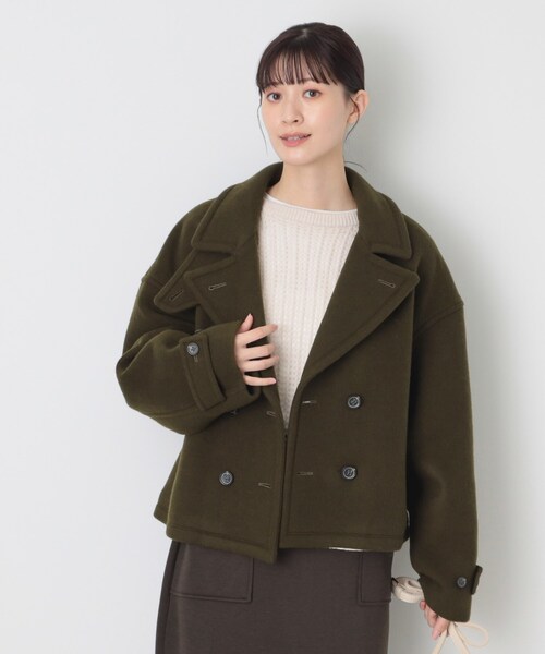 デッサンピーコート［購入価格30800円］新品 Dessin（デッサン） ピーコート pコート ショートPコートジャケット