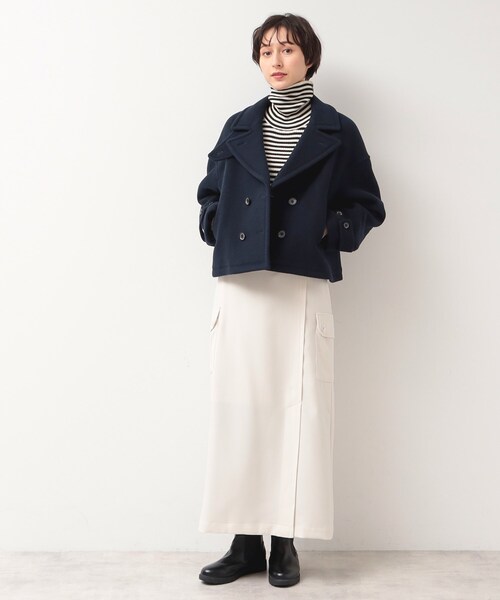 dessin ショートPコートジャケット Dessin ピーコート pコート ショートPコートジャケット