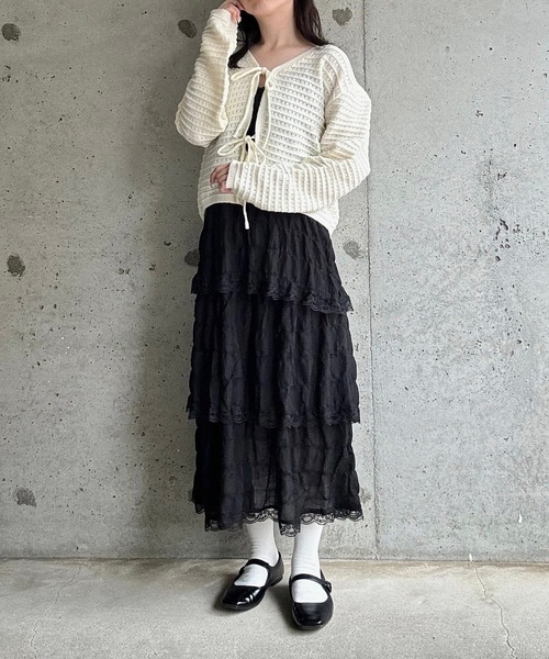 ワンピース フリルティアードキャミワンピース : ZOZOTOWN Yahoo
