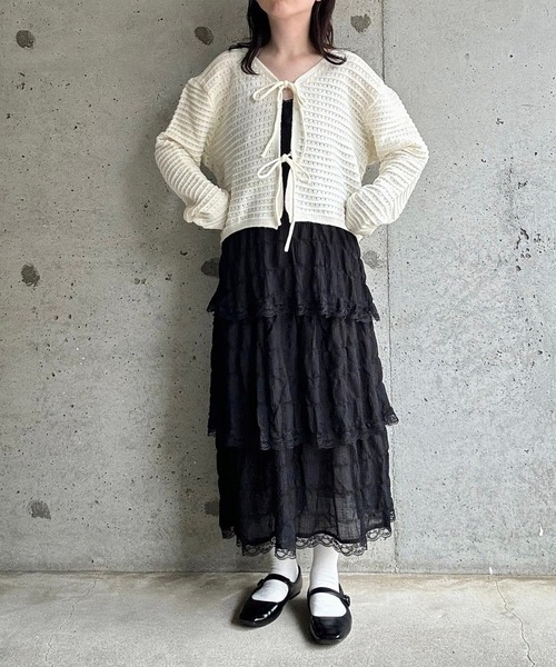 ワンピース フリルティアードキャミワンピース : ZOZOTOWN Yahoo!店