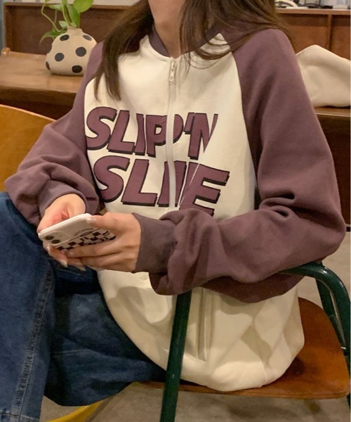 定価:14,080円 GO HEMP 裏起毛ラグランスリーブプルパーカー パーカー 裏起毛 ラグラン スリーブ ジップ レディース