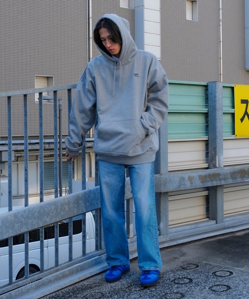 【RVCA】バックロゴ プルオーバーパーカー ブルー / 送料無料 RVCA】バックロゴ プルオーバーパーカー Plum / 送料無料