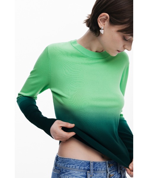 Desigual ニット セーター グラデーション タイダイ風 ニット