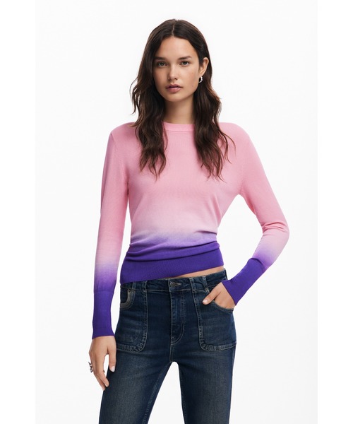 Desigual（デシグアル） ニット セーター グラデーション タイダイ風