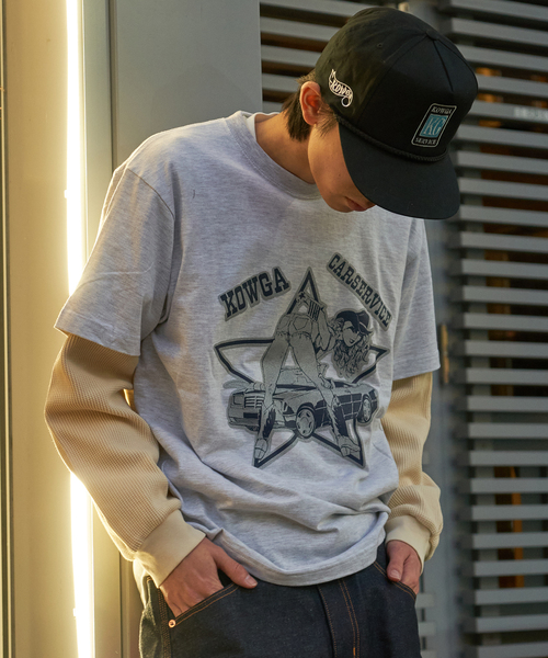 KOWGA CARSERVICE Tシャツ KOWGA tシャツ 「KOWGA / コウガ × CarService カーサービス
