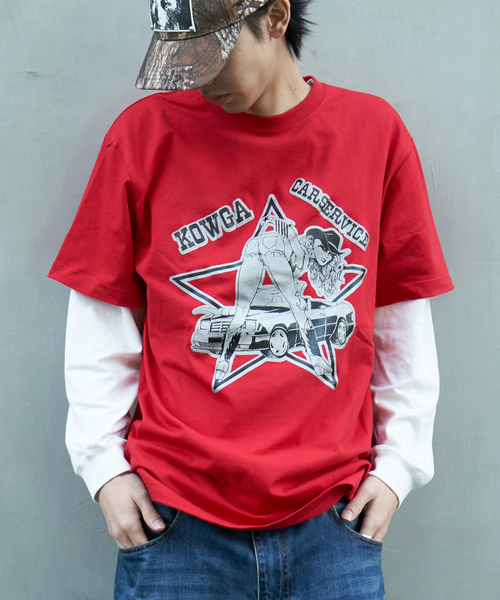 kowga シャツ KOWGA tシャツ 「KOWGA / コウガ × CarService カーサービス