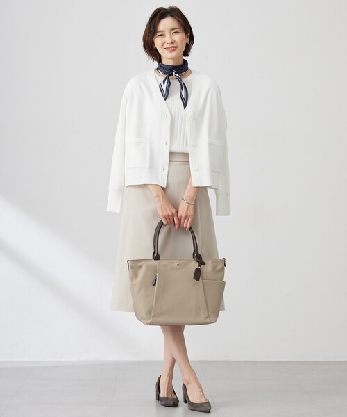 ニット セーター 「洗える」Cotton Acetate ストライプ プル