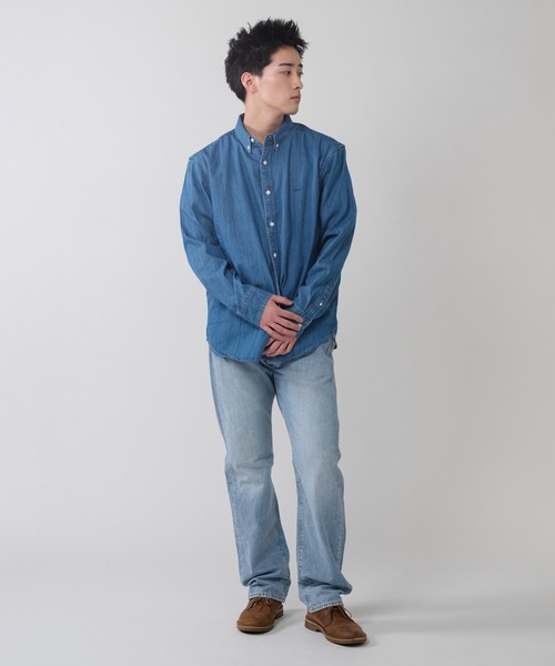 GUY ROVER デニムシャツ ボタンダウンシャツ インディゴ Mサイズ相当 楽天市場】ギローバー GUY ROVER デニムシャツ ホリゾンタル