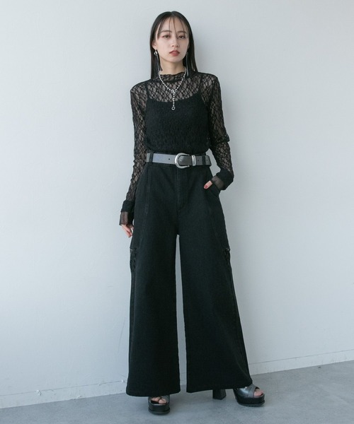 HARE シアーレースタイトトップス HARE tシャツ シアーレースタイトトップス(HARE) レディース
