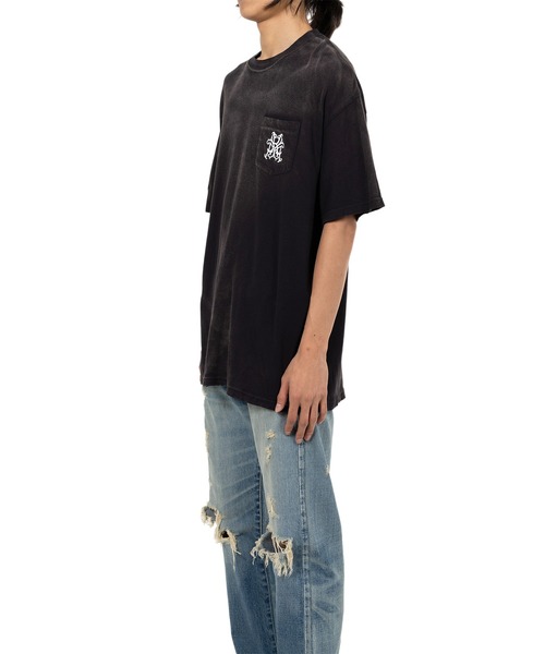 KAMIYA tシャツ “KMY-ROSE” Distressed T-shirt メンズ