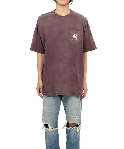 KAMIYA tシャツ “KMY-ROSE” Distressed T-shirt メンズ