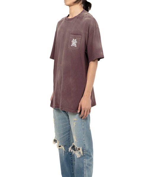 KAMIYA tシャツ “KMY-ROSE” Distressed T-shirt メンズ