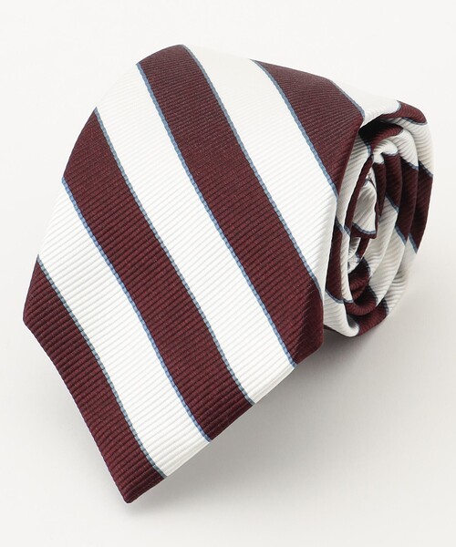J.PRESS（J.プレス） ネクタイ 「JAPANESE TWILL＆REPPE STRIPE