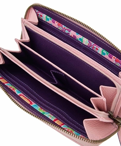 Joeomomolaカラフル長財布 ジオメトリックアートラウンドジップ長財布(財布・名刺入れ