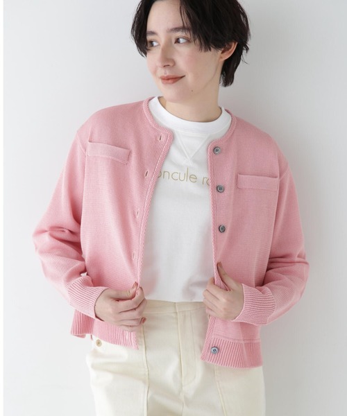 HUMA WOMANのカーディガン human woman(ヒューマン ウーマン)の◇クォーターゲージVネック