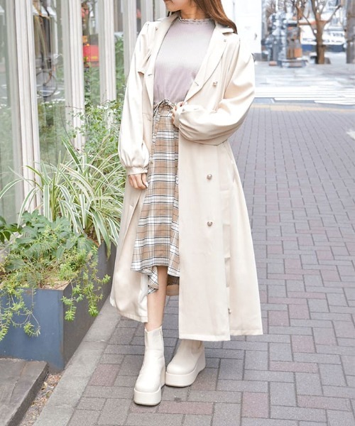 axes femme フード付トレンチコート axes femme トレンチコート コート フード付トレンチコート