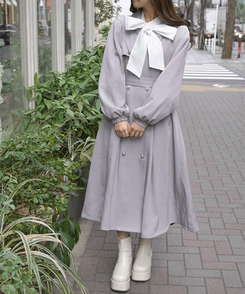 axes femme フード付トレンチコート axes femme トレンチコート コート フード付トレンチコート