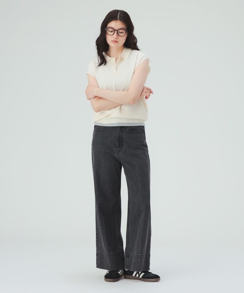 BEAMS レディースポロシャツ　L BEAMS HEART（ビームス ハート） ポロシャツ ポロ ニットソー ポロ