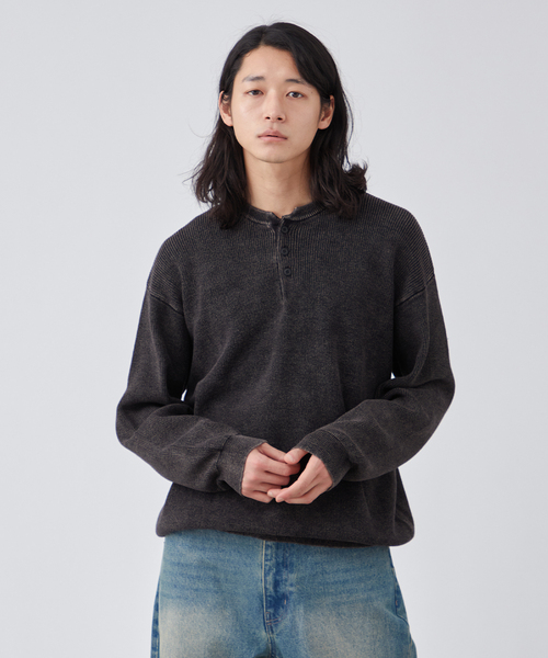 B.C STOCK（ベーセーストック） セーター ニット フェード加工