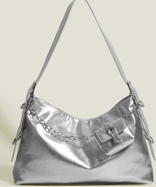 matinkim ミニウォレット ショルダーバッグ チェーン シルバー matinkim ミニウォレット ショルダーバッグ チェーン シルバー