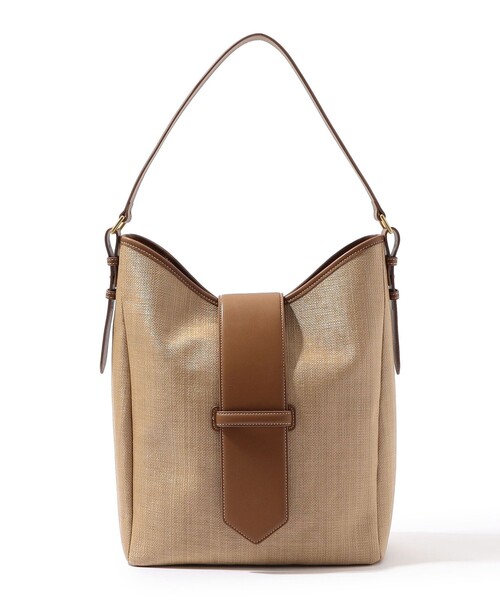L'Avenir ショルダーバッグ レザーコンビ 2wayシティサック