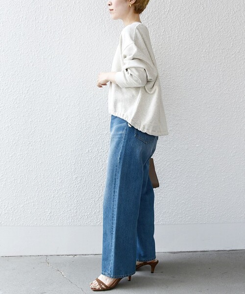 「SHIPS any」 スウェットカットソー ONE SIZE ナチュラル レディース SHIPS any 「SHIPS any」 スウェットカットソー ONE SIZE