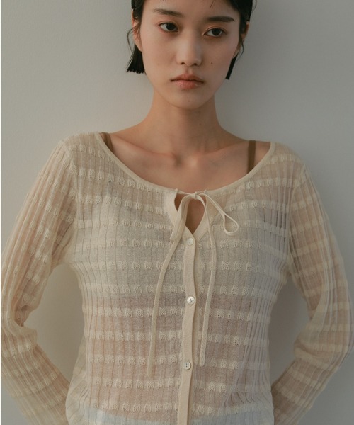 CASA FLINE tシャツ レーヨンシアー2wayトップス レディース