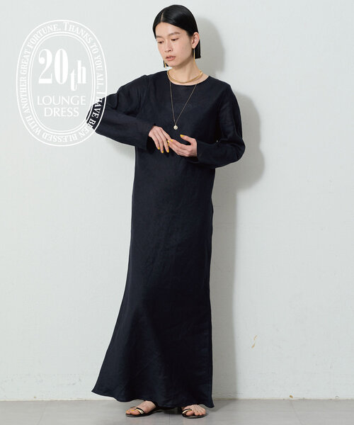 １着でも送料無料 Loungedress 「20周年限定」20thリネンバイヤス ワンピース ワンピース