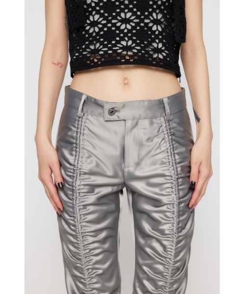LAGUA GEM（ラグアジェム） パンツ SHIRRING CROPPED パンツ