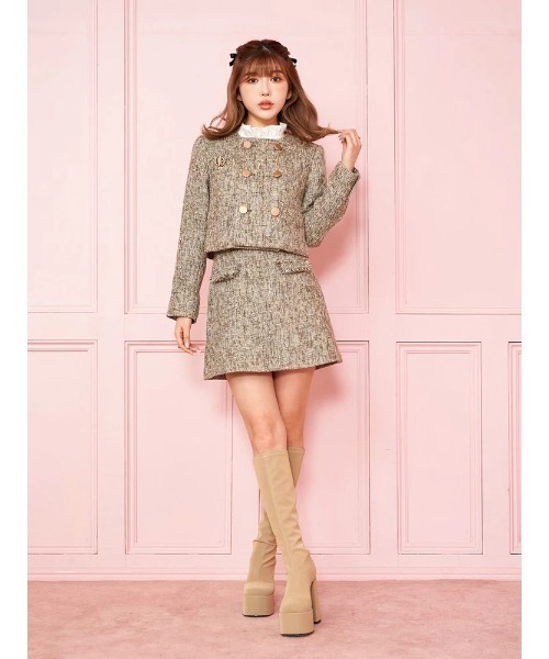 「Darich」 スカート M ブラウン レディース_画像3