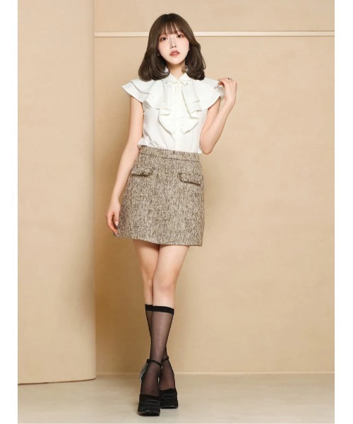 「Darich」 スカート M ブラウン レディース_画像7