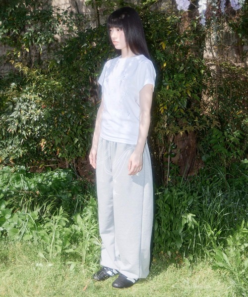 ALAND tシャツ 半袖 FANCY CLUB／グリッターロゴTEE レディース
