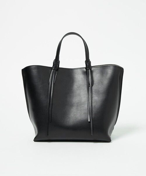 green label relaxing 本革 トートバッグ ブラック green label relaxing ショルダーバッグ バッグ 2WAY タッセル