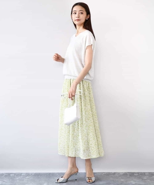 MK MICHEL KLEIN（エムケー ミッシェルクラン） スカート 小花柄