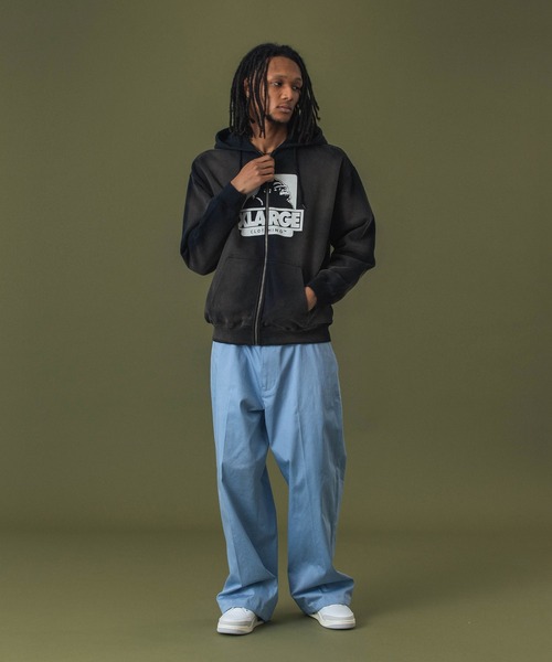 パーカー DISCHARGE PRINTED OG ZIP HOODED SWEATSHIRT メンズ レディースの画像
