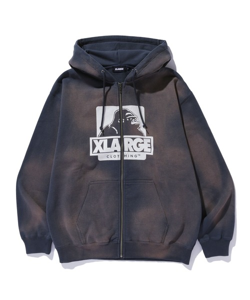 パーカー DISCHARGE PRINTED OG ZIP HOODED SWEATSHIRT メンズ レディースの画像
