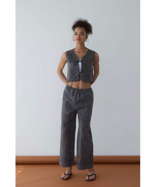 ぴぴ アリシアスタン Cozy Pants ALEXIA STAM（アリシアスタン） パンツ Embroidery Cozy Pants /刺繍