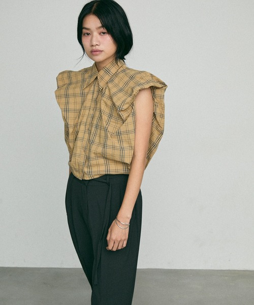 ブラウス シャツ Charamel Check Blouse / シャラメル チェック ブラウス レディース