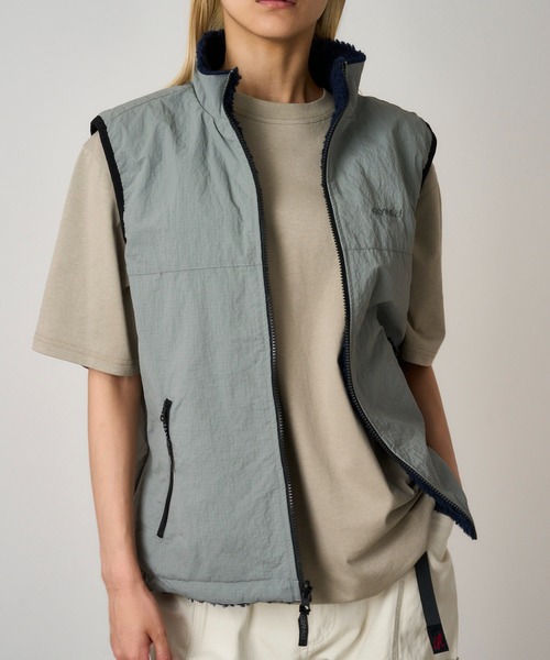Gramicci（グラミチ） ベスト ジレ REVERSIBLE SHERPA VEST