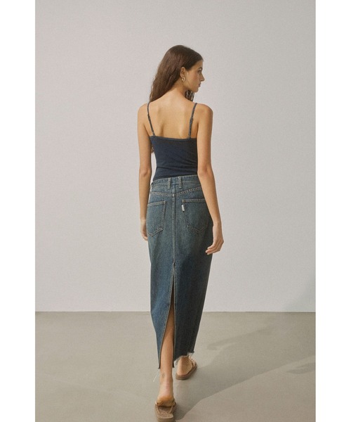 ALEXIA STAM デニムスカート Low Rise Denim Long Skirt/ロング