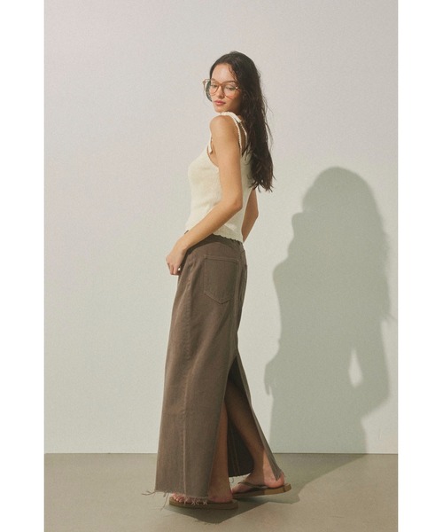ALYSI/アリジ/イタリア製デニムロングスカート ALEXIA STAM デニムスカート Low Rise Denim Long Skirt/ロング