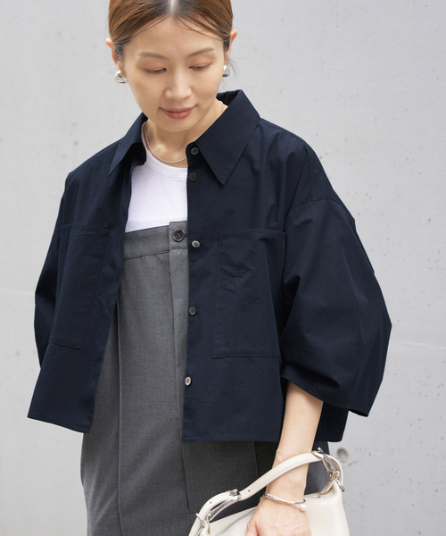 IENA ブラウス シャツ 「追加5」 FABRICA クロップドシャツ