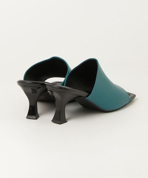 「CITY」 ミュール 2 グリーン レディース_画像2