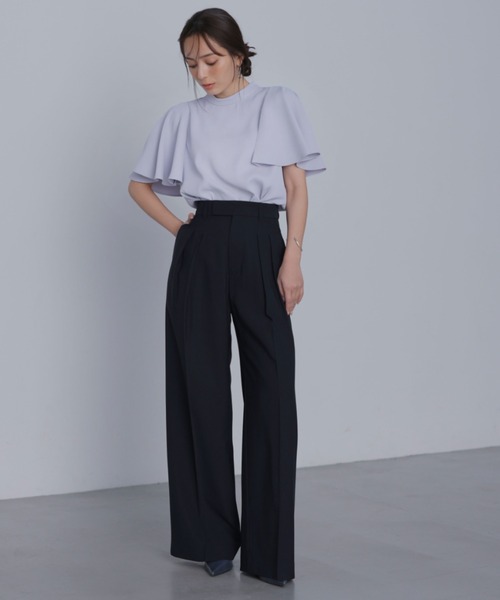 「anuans」 半袖ブラウス FREE ブルー レディース_画像4