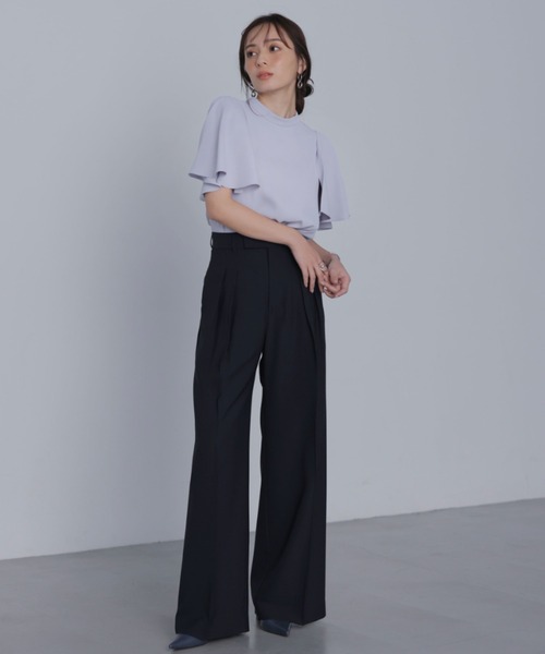 「anuans」 半袖ブラウス FREE ブルー レディース_画像5