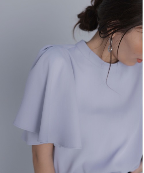 「anuans」 半袖ブラウス FREE ブルー レディース_画像7